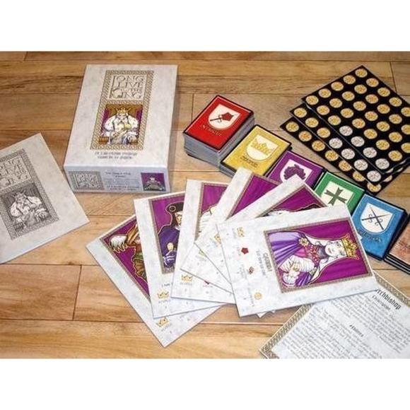 White Wolf Long Live the King Strategic Board Card Game Medieval Party Political - Picture 2 of 2